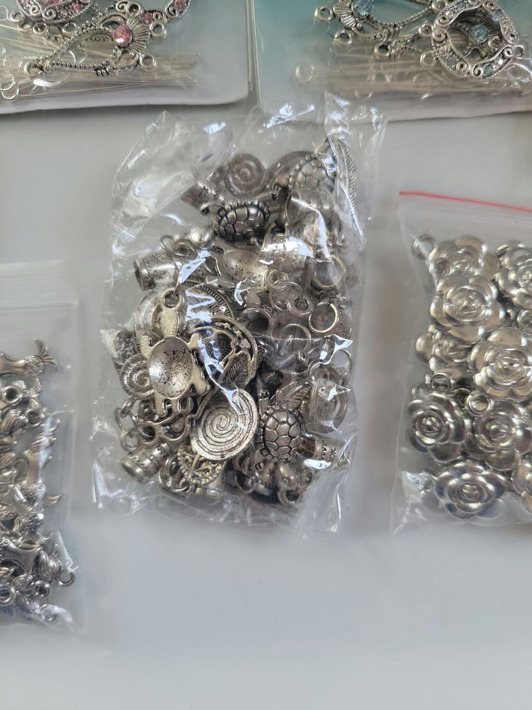Assorted jewelry making findings and Swarovski crystals - image 10 of 11