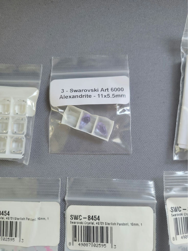 Assorted Swarovski crystals and jewelry components - image 3 of 10