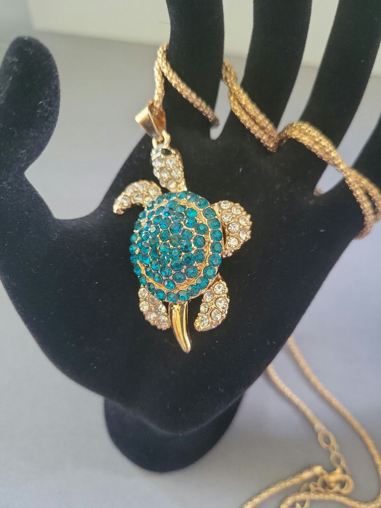 Besty Johnson gold-tone animal pendants: turtle and panda - image 2 of 6