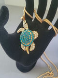 Besty Johnson gold-tone animal pendants: turtle and panda - thumbnail 2 of 6