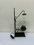 Antique Electrified Wrought Iron Lamp - thumbnail 1 of 5