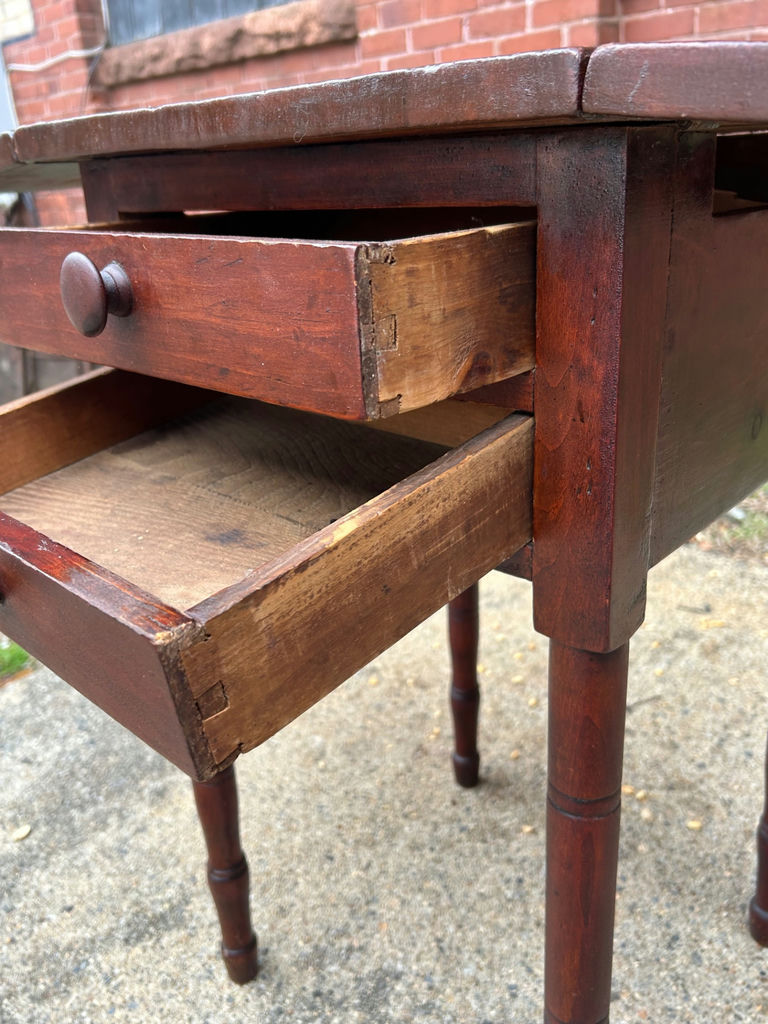Antique Drop Leaf Work Table  - image 4 of 5
