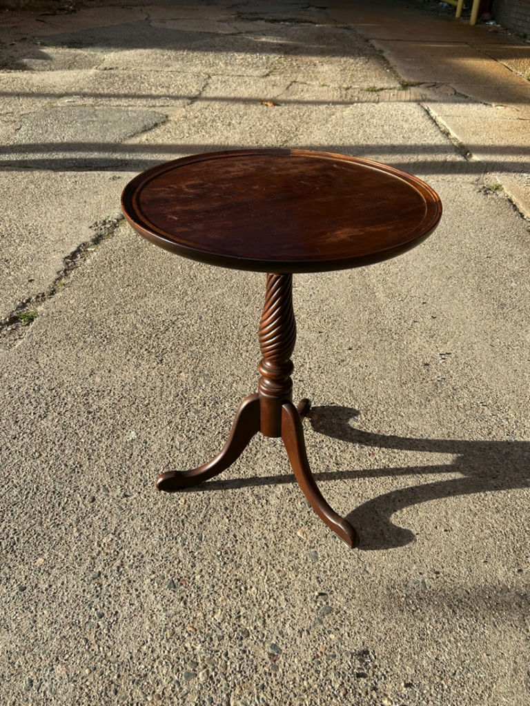 Pedestal Round End Table - image 1 of 4