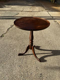 Pedestal Round End Table - thumbnail 1 of 4