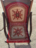 Antique Upholstered Folding Child’s Chair  - thumbnail 3 of 4