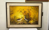 Oil Painting of Birds on Silk - thumbnail 1 of 5