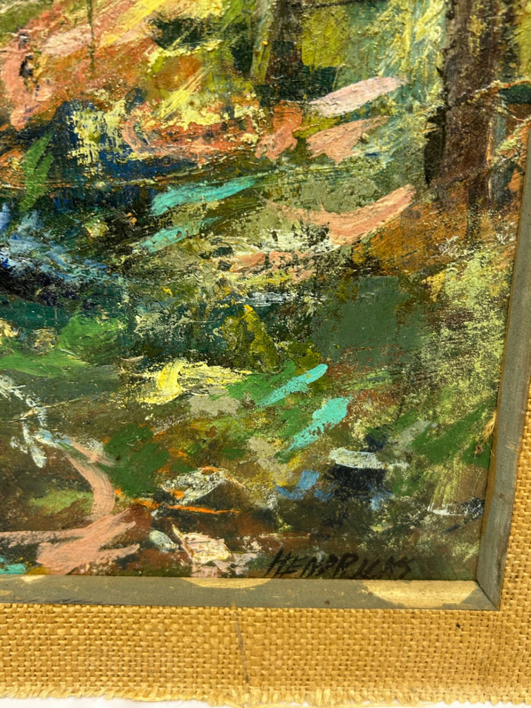 Textured Landscape Oil Painting - image 4 of 6
