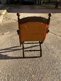 Antique Upholstered Folding Child’s Chair  - thumbnail 4 of 4