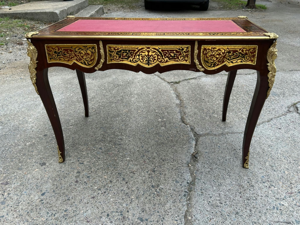 French Boulle Style Desk - image 8 of 8