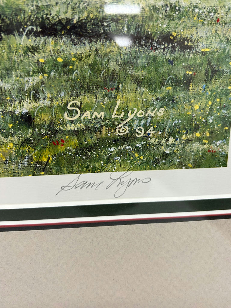 Signed Sam Lyons Lithograph - image 4 of 7