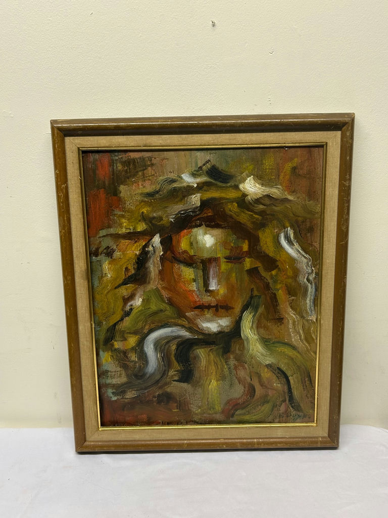 Abstract Oil Painting on Board  - image 2 of 6