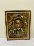 Abstract Oil Painting on Board - thumbnail 2 of 6