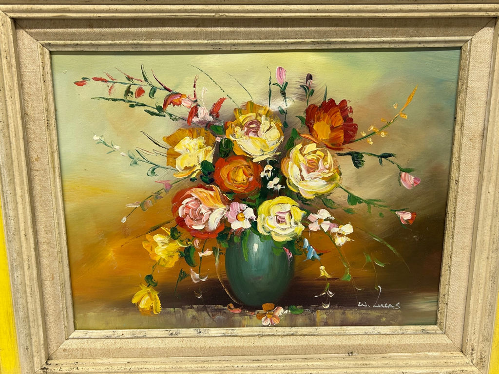 Signed Still life Oil Painting - image 3 of 3
