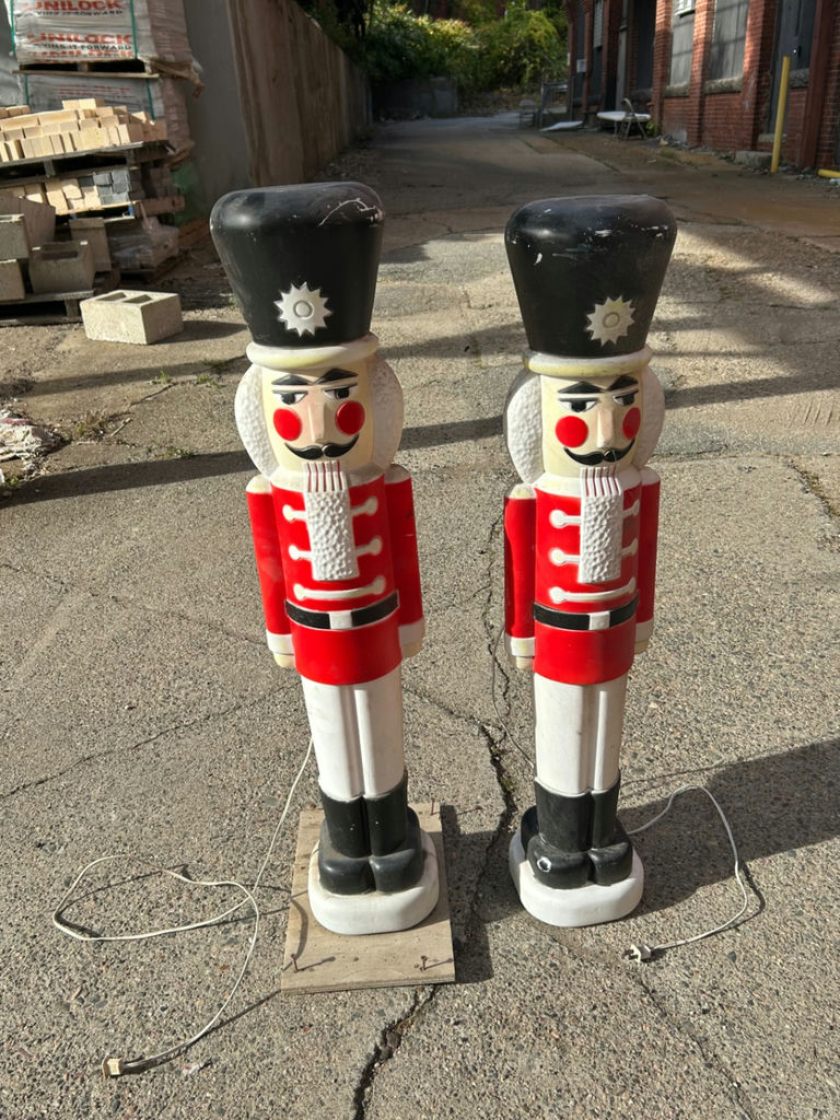 Vintage Blow Mold Nutcracker Soldiers  - image 1 of 7
