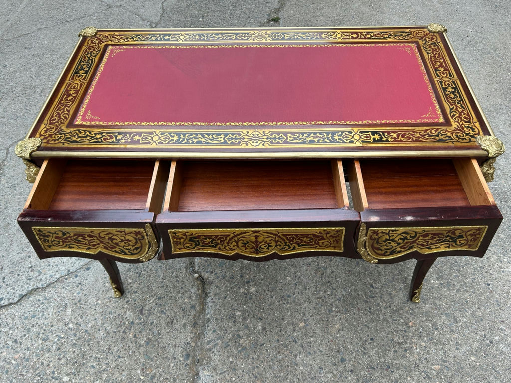 French Boulle Style Desk - image 2 of 8