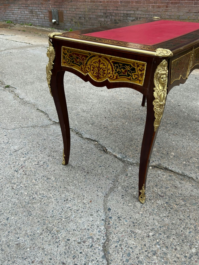 French Boulle Style Desk - image 4 of 8