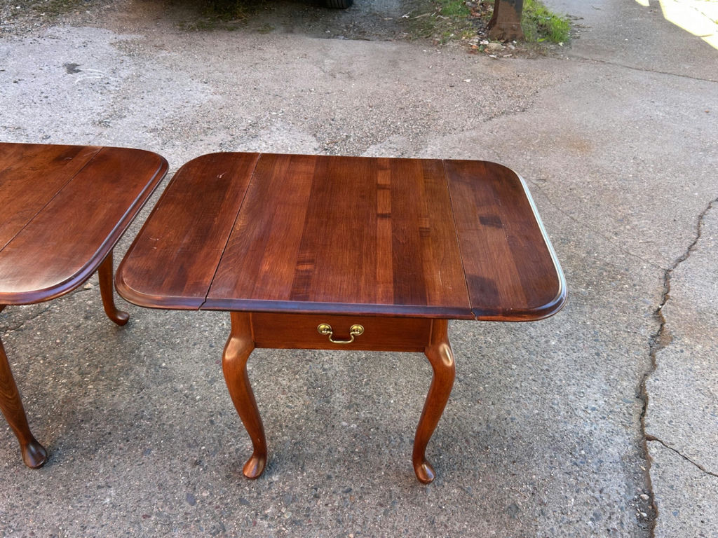 Moosehead Furniture Cherry Drop Leaf Tables - image 5 of 7
