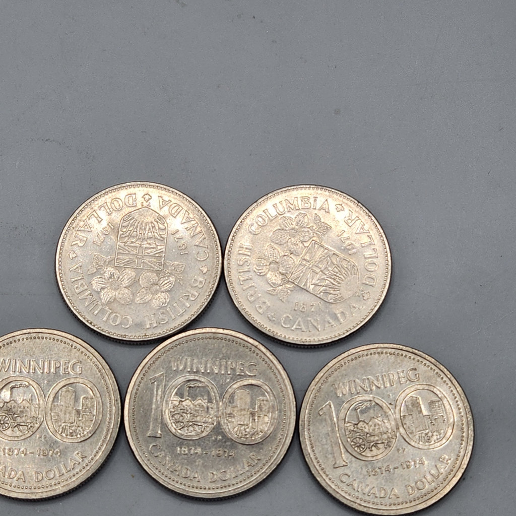 Winnepeg and BC Canada Dollar Coins - image 2 of 3
