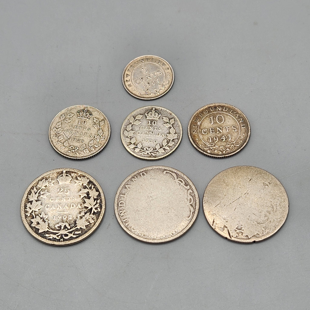 Antique Canadian Silver Coins - image 1 of 2