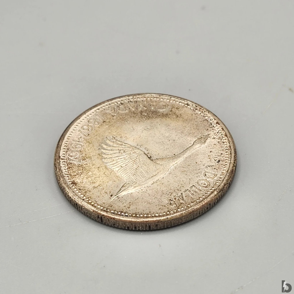 1967 Canada Silver Dollar Flying Goose - image 3 of 3