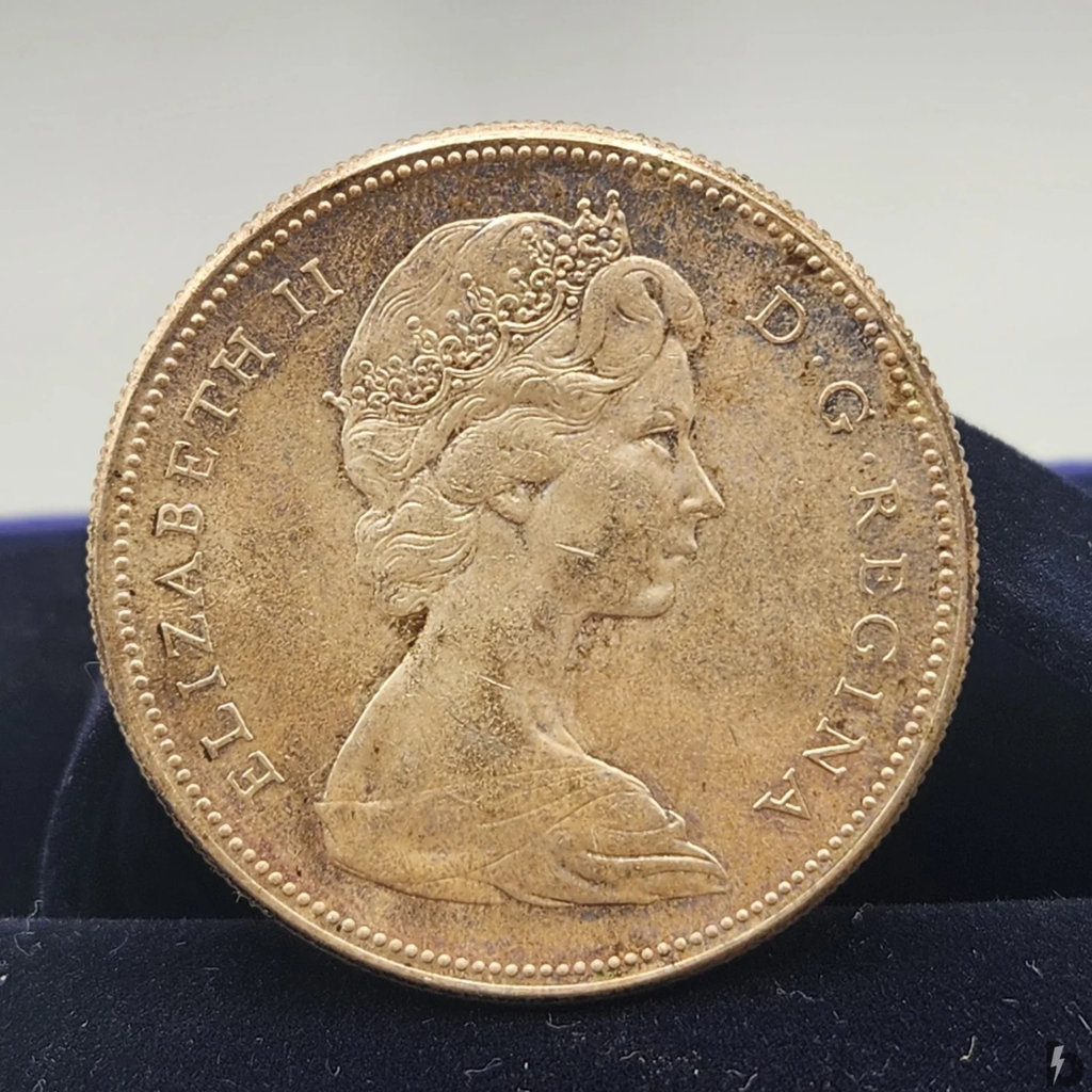 1967 Canada Silver Dollar Flying Goose - image 2 of 3