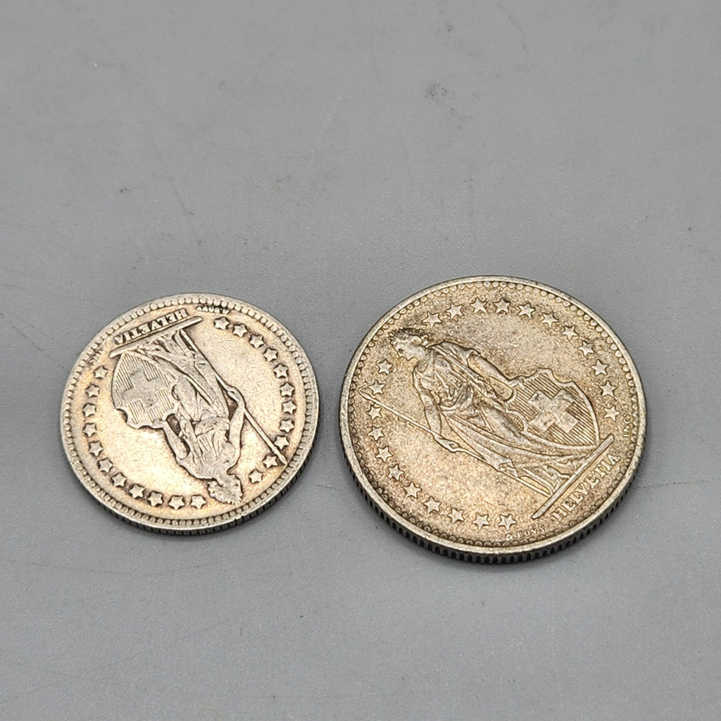 Silver Swiss Francs - image 2 of 2