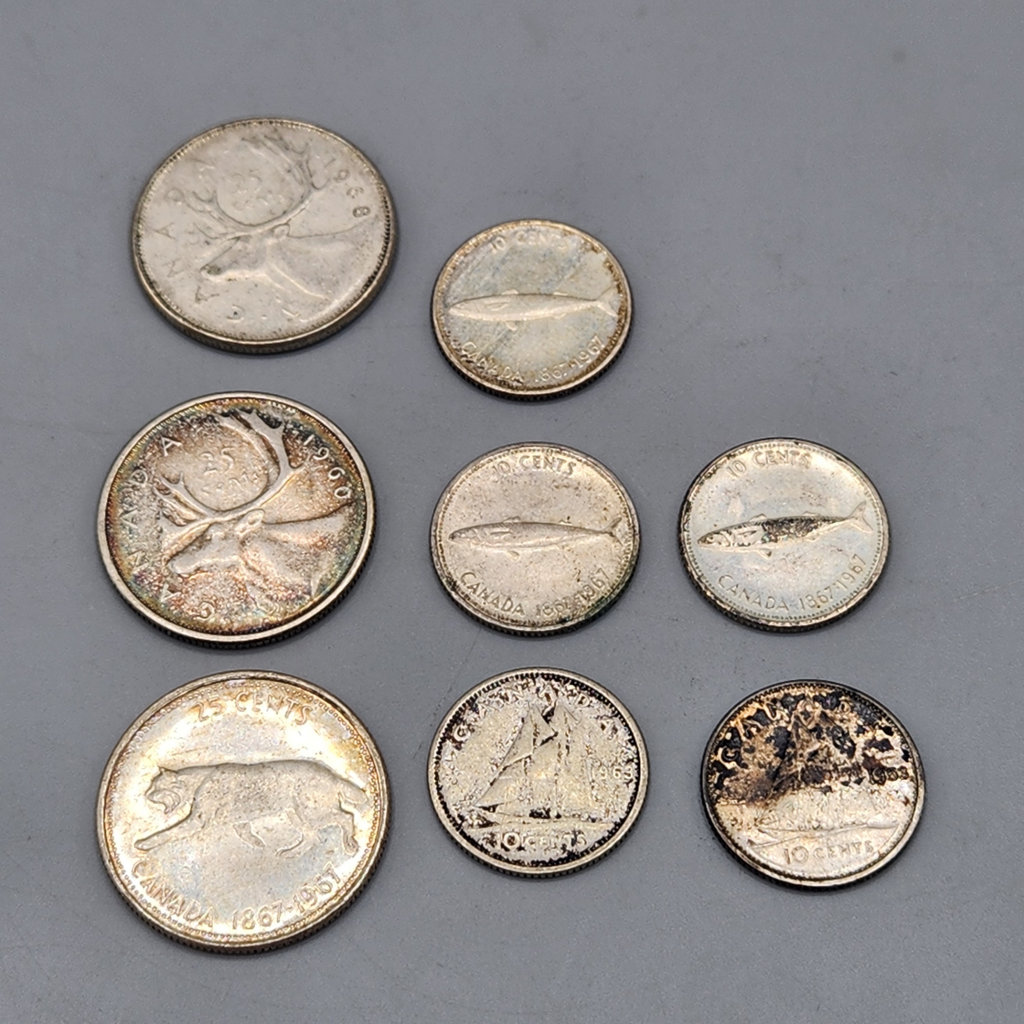 Canadian Silver Coins - image 1 of 4