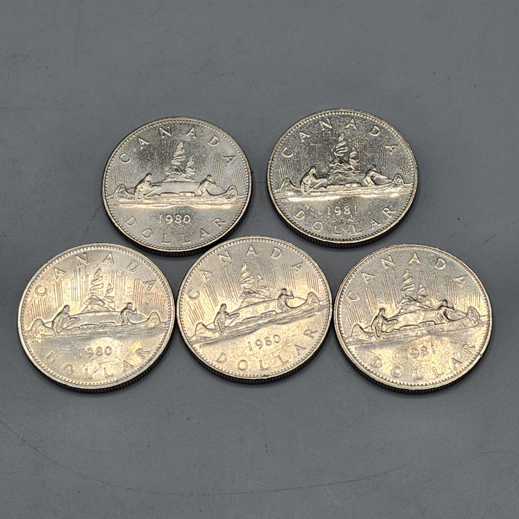 1980-81 Canada Canoe Dollars - image 1 of 2