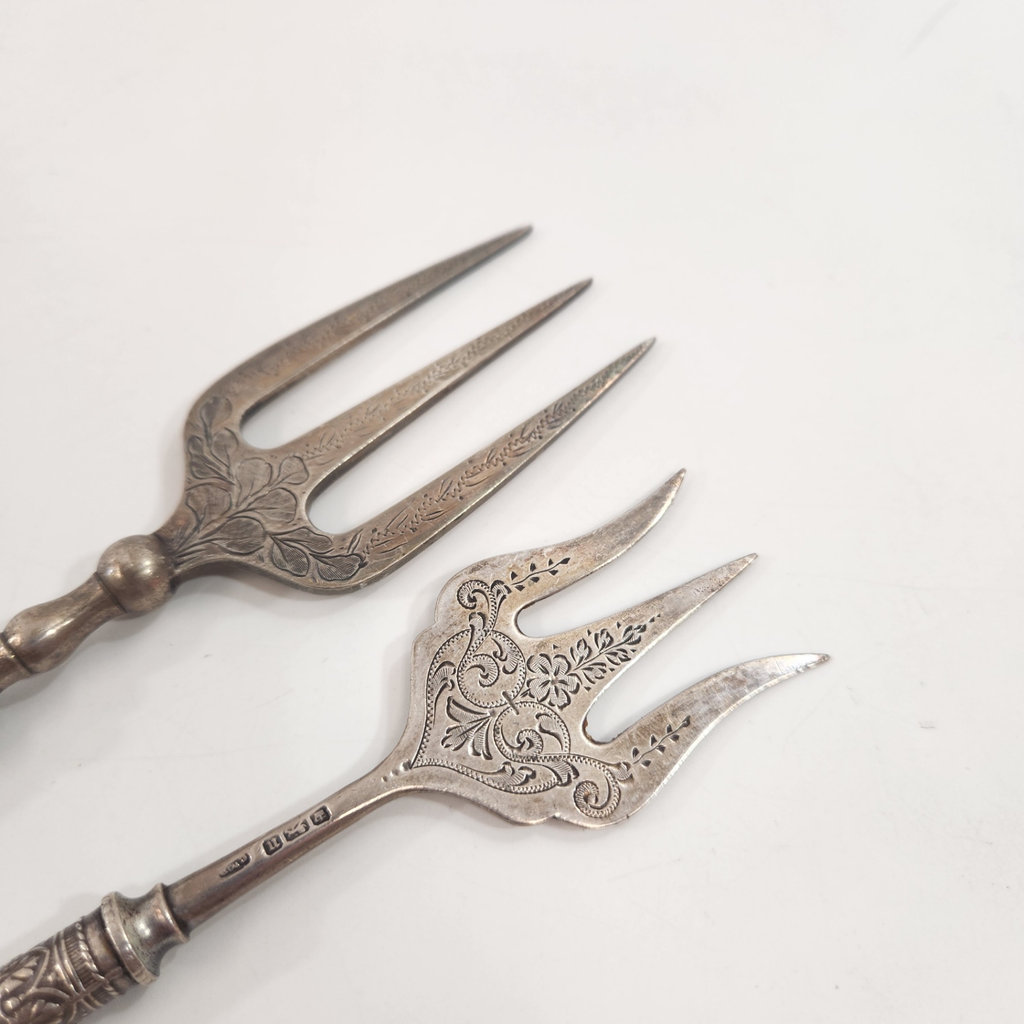 Sterling Silver Serving Forks - image 1 of 3