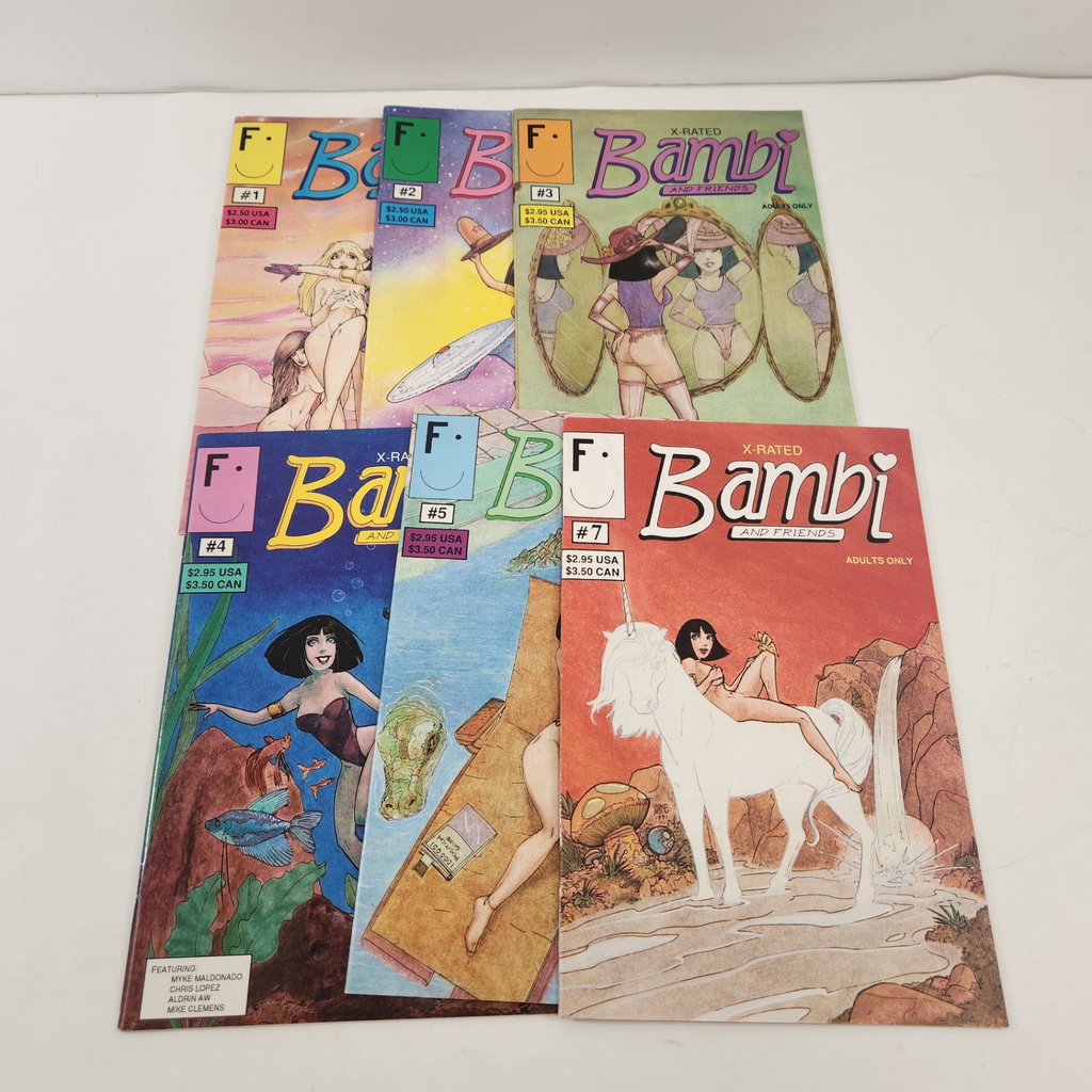 Bambi & Friends #1-5 & 7 Adult Comics - image 1 of 2