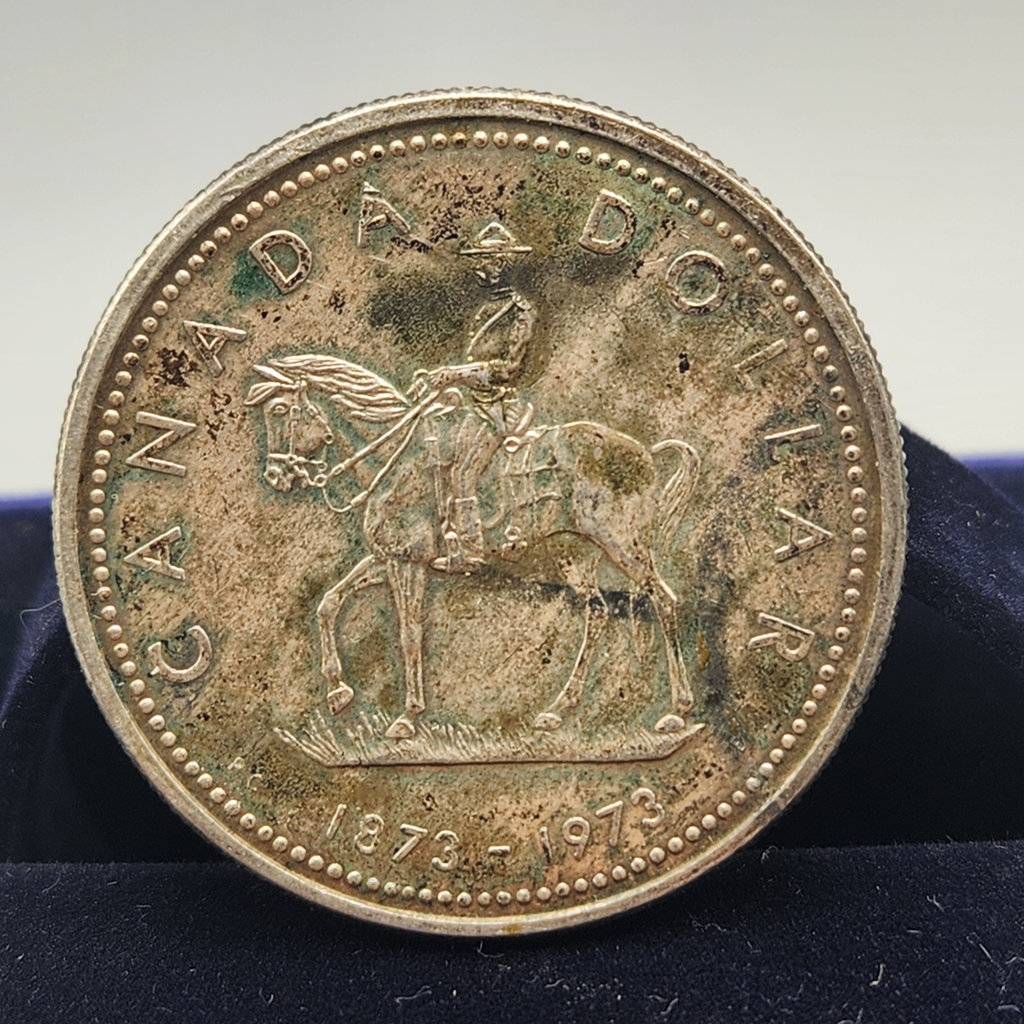 1973 Canadian RCMP Centennial Silver Dollar - image 1 of 3