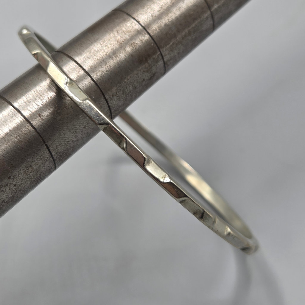 Sterling Silver Bangle Bracelet 10.73 grams - image 3 of 5