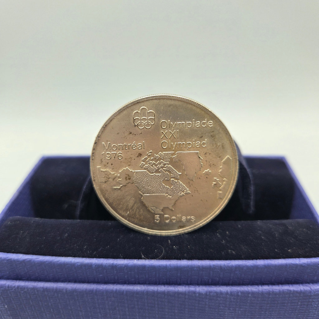 Montreal 1976 Silver 5 Dollar Coin - image 1 of 2