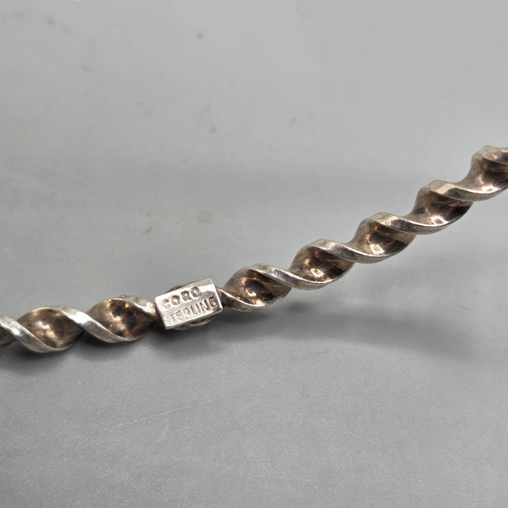 Vintage Coro Sterling Bangle Bracelet 10 grams - image 3 of 7