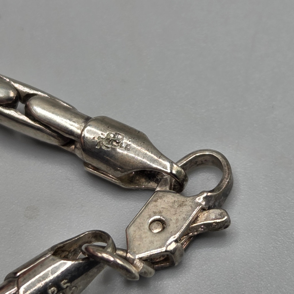 Vintage Sterling Silver Chain Bracelet 13.57 grams - image 6 of 7