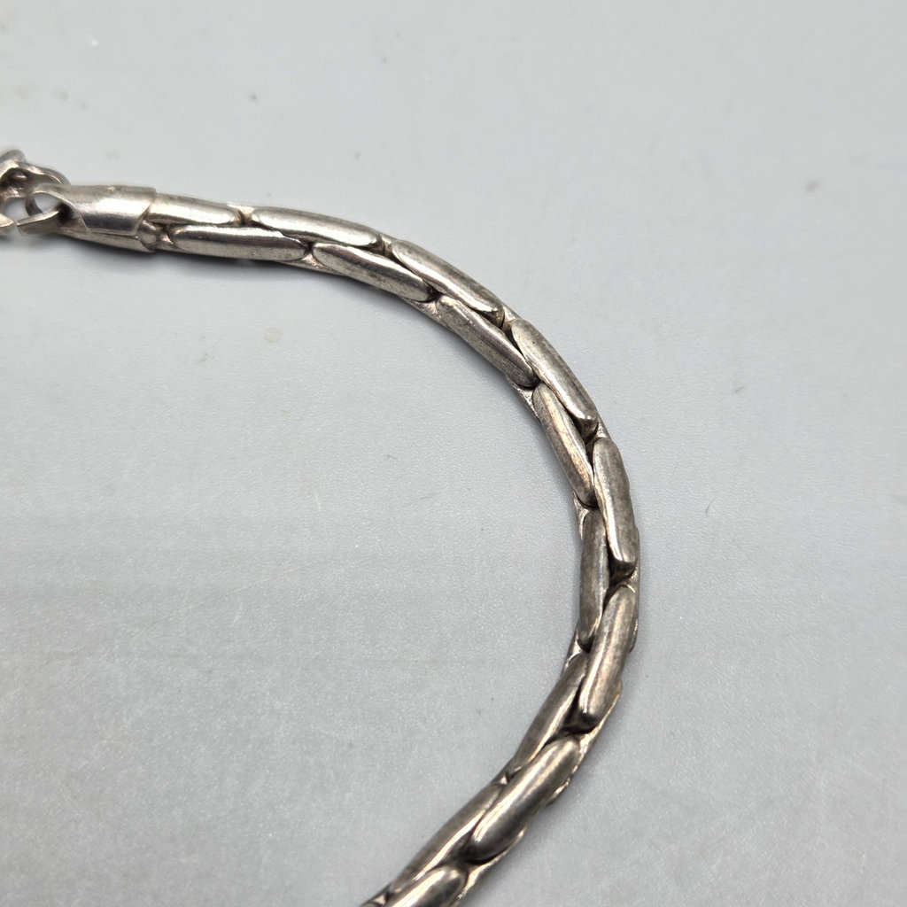 Vintage Sterling Silver Chain Bracelet 13.57 grams - image 3 of 7
