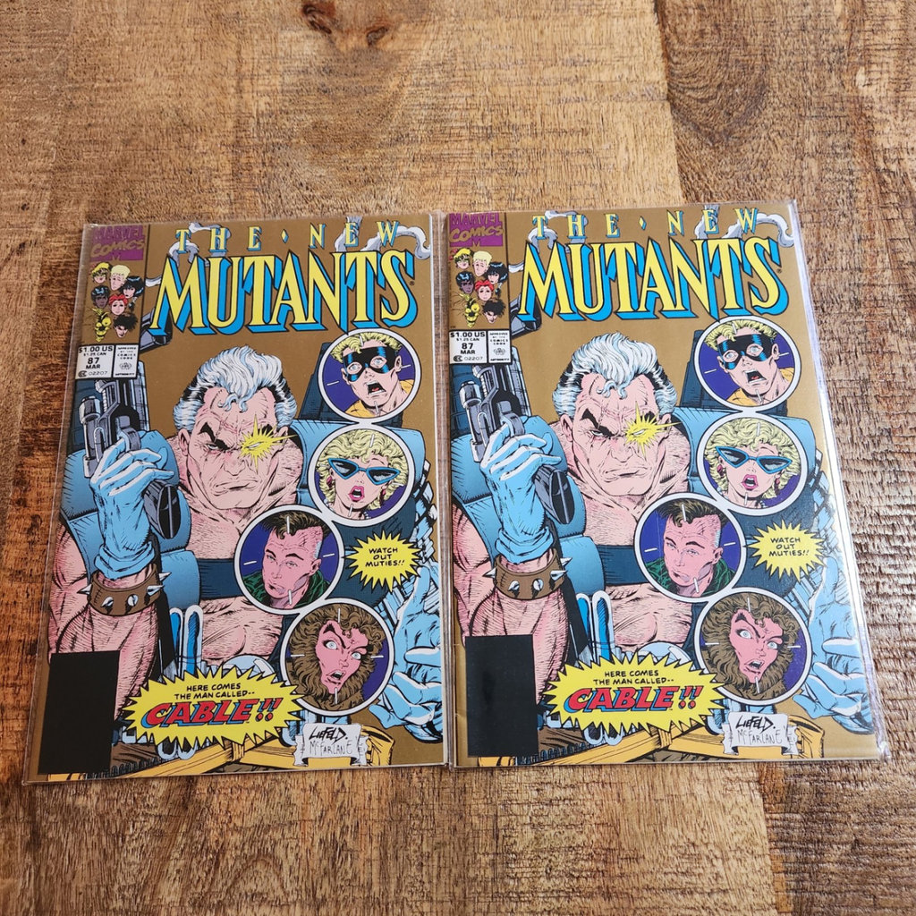 New Mutants #87 Gold Variant Cover x 2 - image 1 of 3