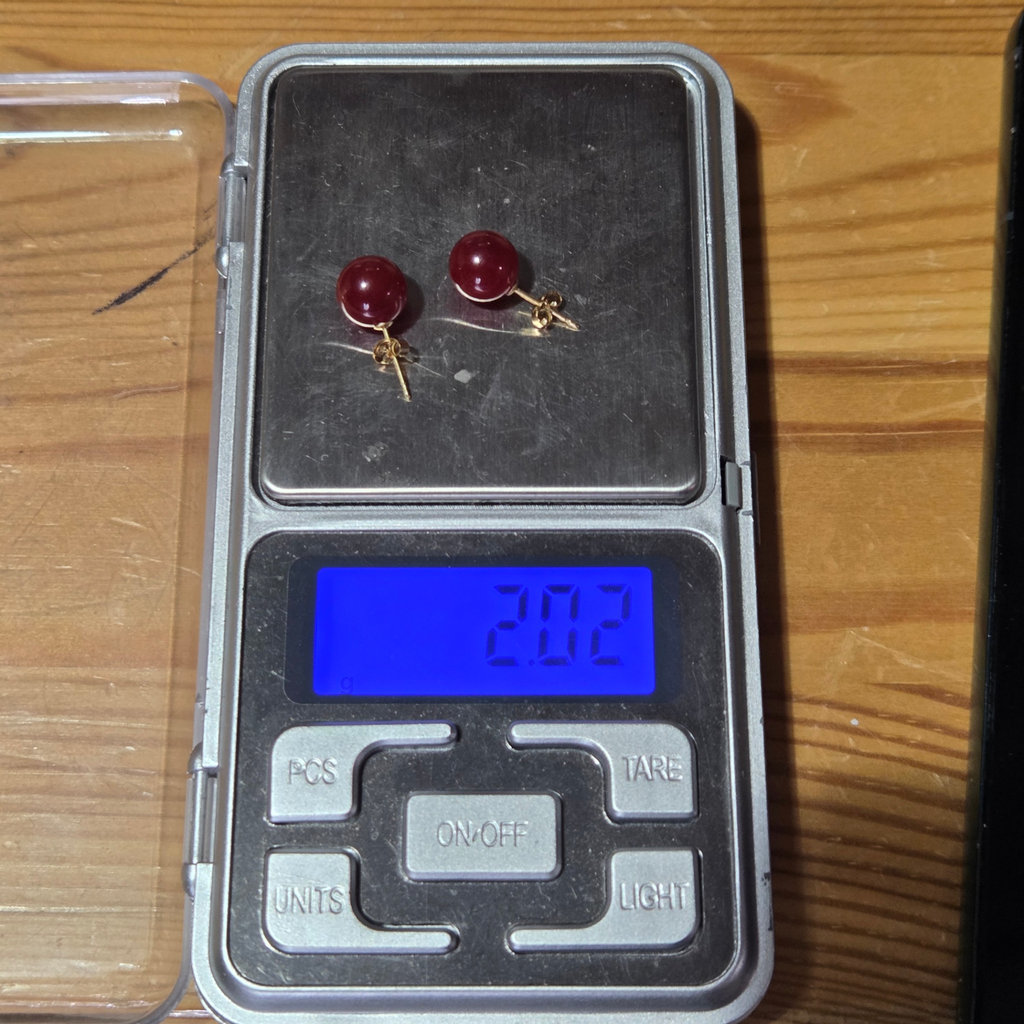 14K Gold Stud Earrings - image 7 of 7