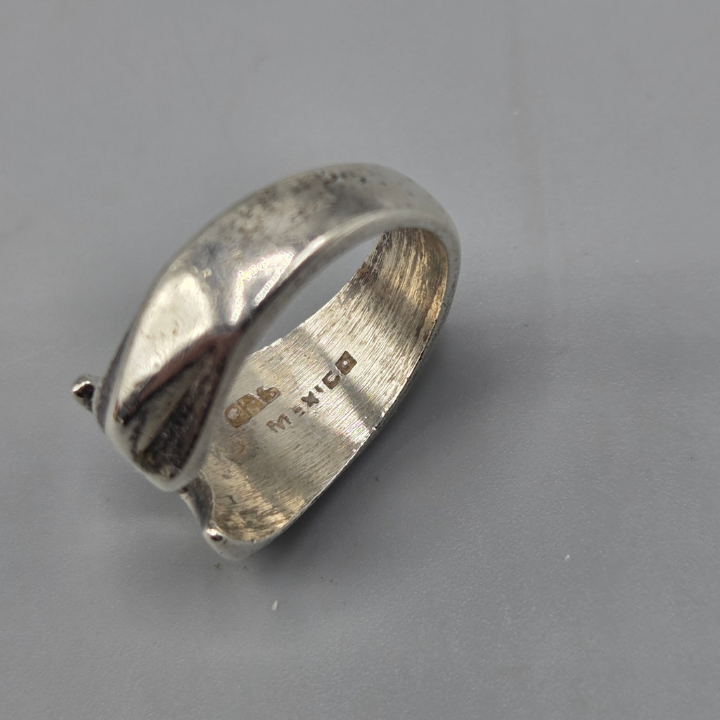 Sterling Silver Moon and Star Ring 9.33 grams - image 3 of 4