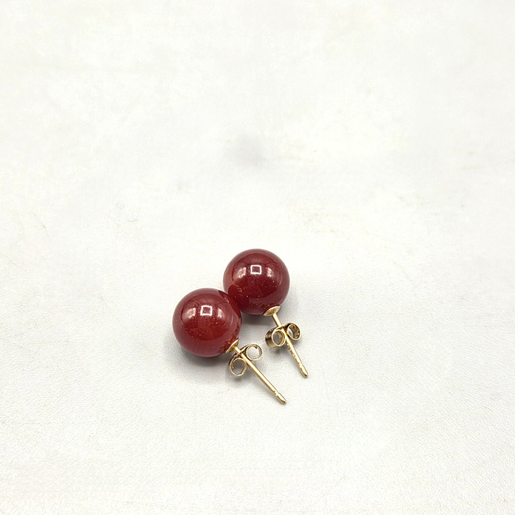 14K Gold Stud Earrings - image 1 of 7