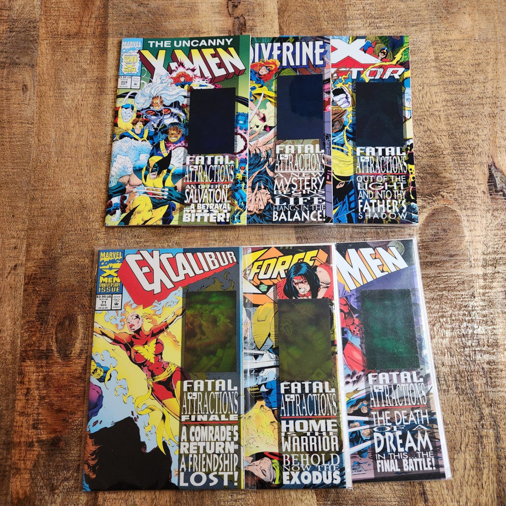 Fatal Attractions Hologram Set Xmen Anniversary - image 1 of 4