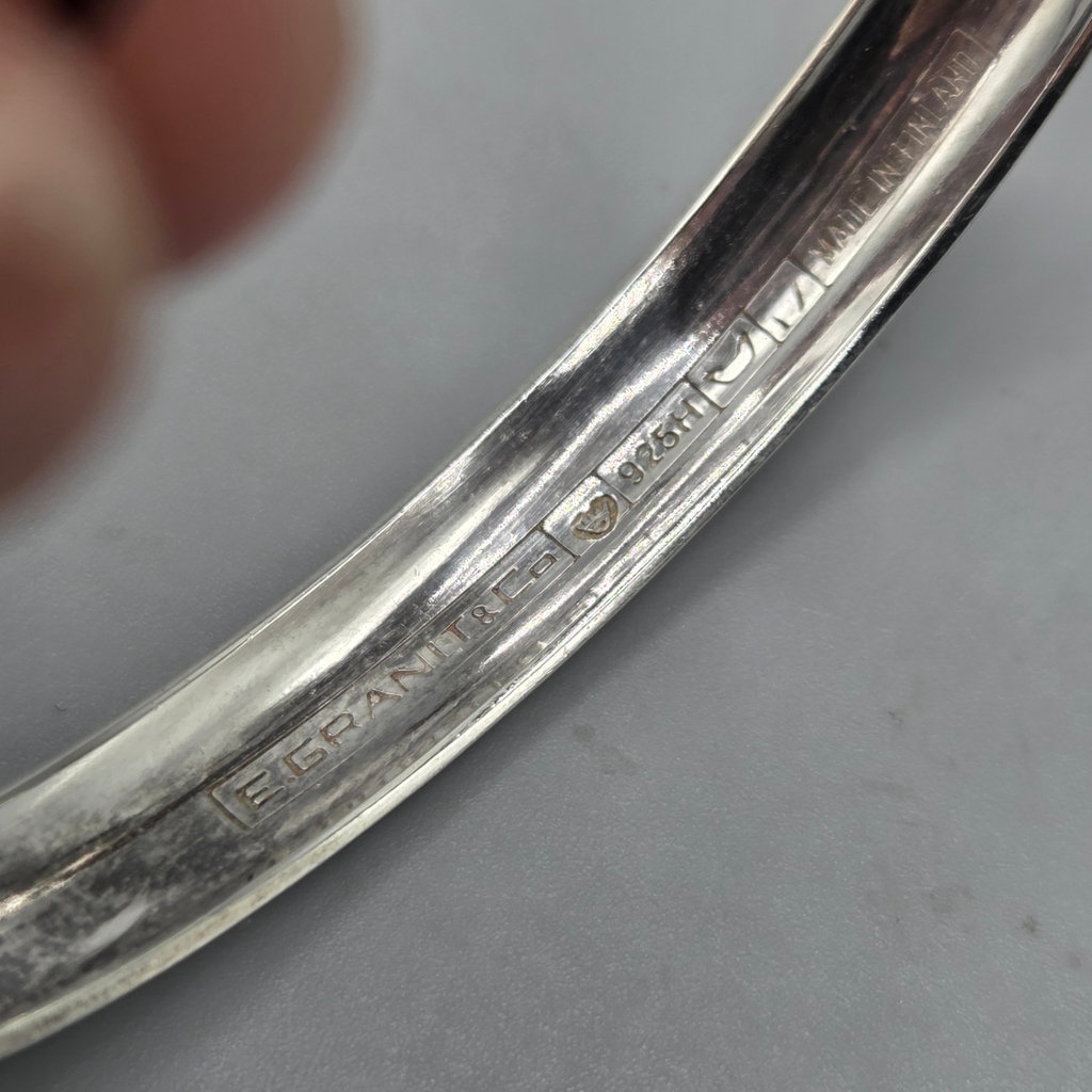 E. Granit Sterling Silver Bracelet 10.2 grams - image 7 of 9