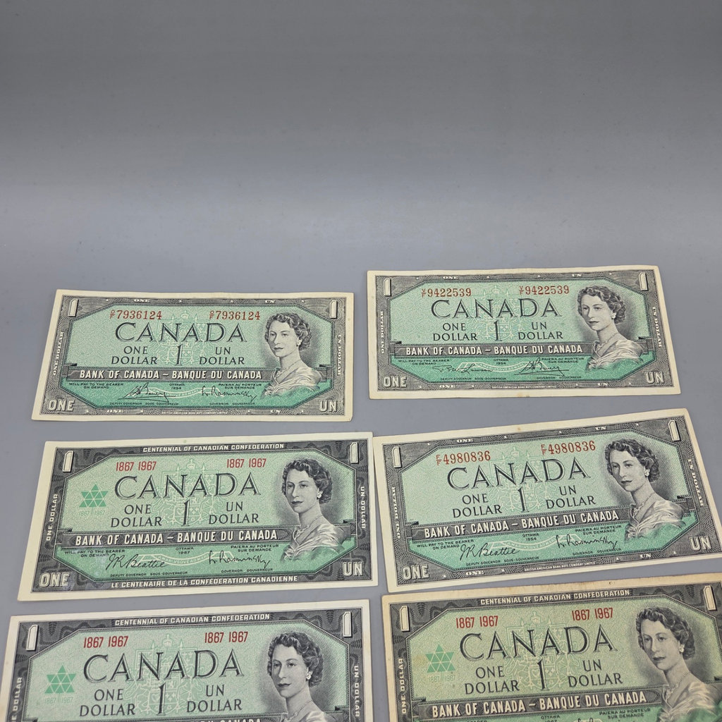 Canda $1 Bills x 10 - image 2 of 4