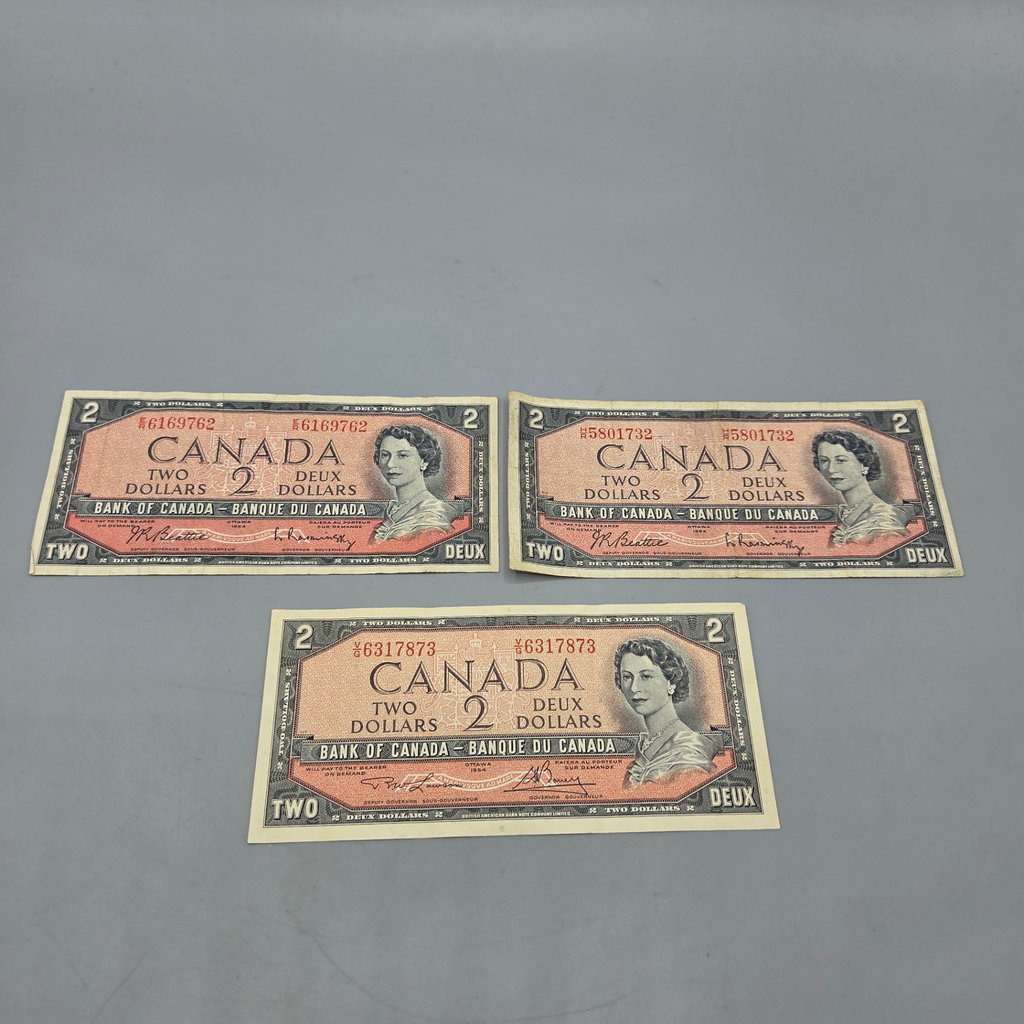 Canada $2 Bills x 3 - image 1 of 2