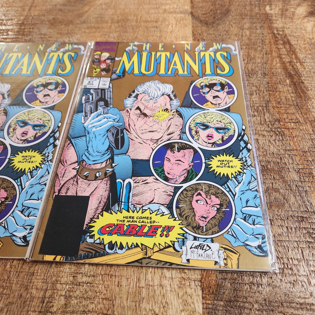 New Mutants #87 Gold Variant Cover x 2 - image 2 of 3
