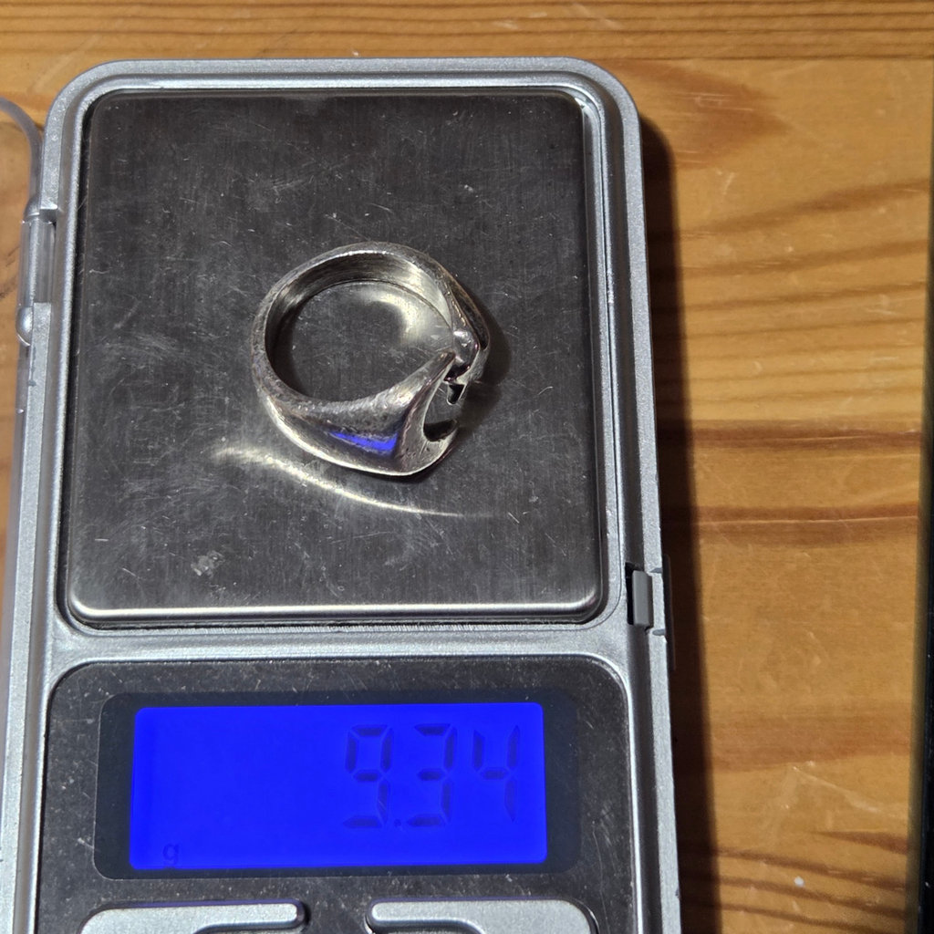 Sterling Silver Moon and Star Ring 9.33 grams - image 4 of 4