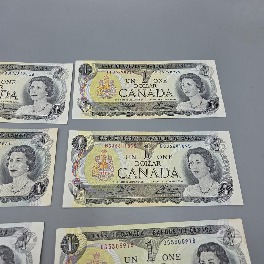 Canada $1 Bills x 8 - image 2 of 3