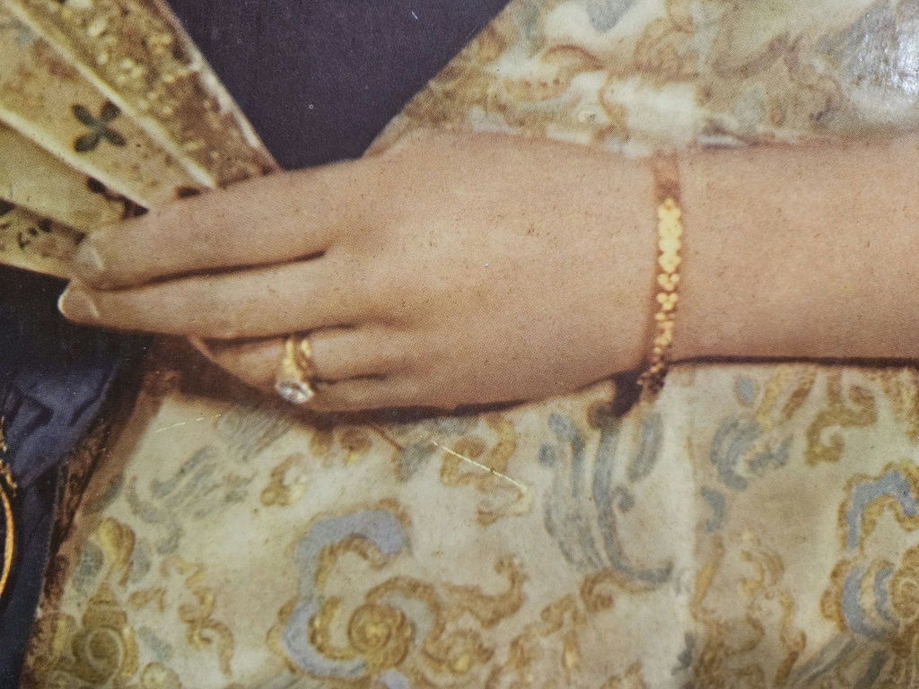 Framed portrait of a Queen Elizabeth II with crown and jewelry - image 4 of 10