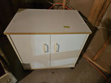 White storage cabinets with drawers and assorted tools - thumbnail 11 of 13