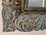 Ornate carved-frame wall mirror - thumbnail 7 of 8